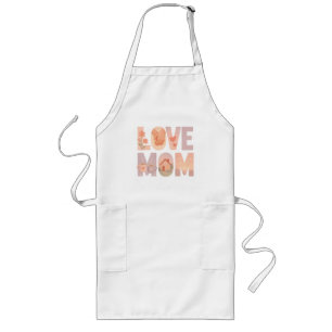 Liebe Mama Blumenkohl T - Shirt Lange Schürze