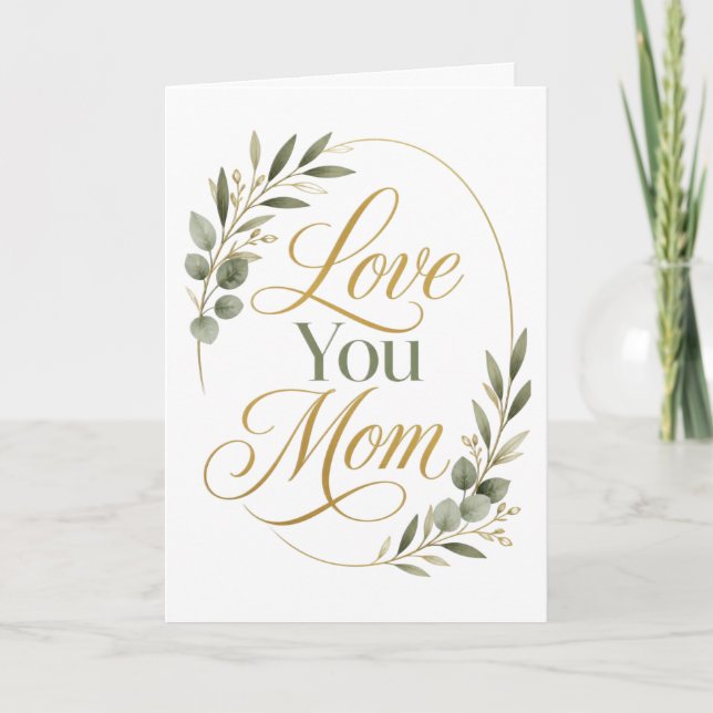 Liebe Mama Botanisch zum Muttertag Karte (Vorderseite)