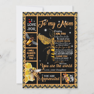 Liebe Mama   Brief an meine Mama Sie sind die Welt Einladung