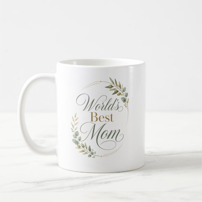 Liebe Mama Danke Botanisch Kaffeetasse (Links)