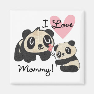 Liebe-Mama der Panda-I Magnet