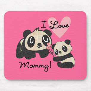Liebe-Mama der Panda-I Mousepad