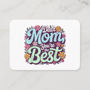 Liebe Mama, du bist die beste Muttertagsblume Visitenkarte