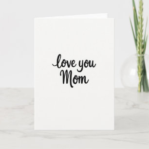 Liebe Mama Einfache Notizkarte Karte