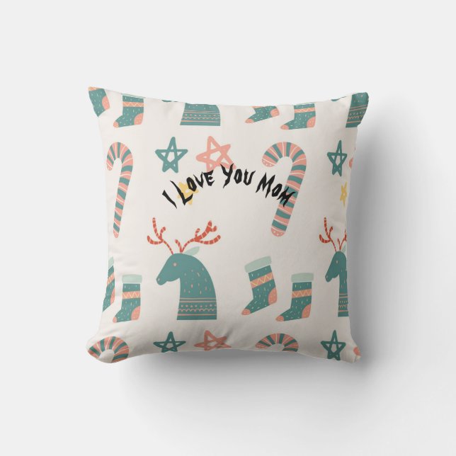 Liebe Mama Einzigartige Luxus-Kissen mit Lieben Kissen (Vorderseite)