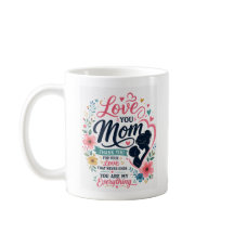 Liebe Mama Florale Typografie Muttertagsdesign