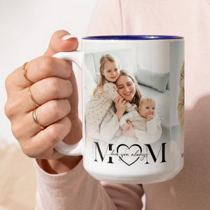 Liebe Mama Foto-Collage Muttertags-Andenken Zweifarbige Tasse
