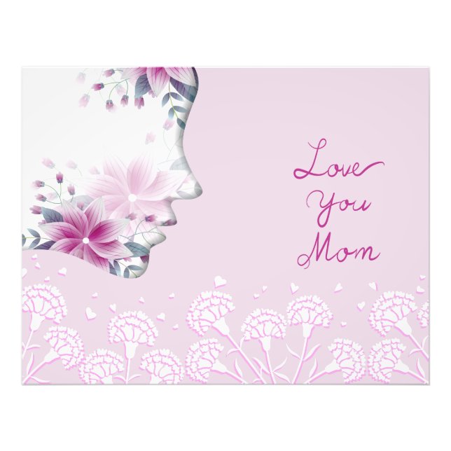 Liebe Mama Foto drucken (Vorne)