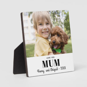Liebe Mama Foto Familie Modernes Andenken Fotoplatte