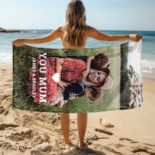 Liebe Mama Foto Namen Sommer Geschenk Strandtuch