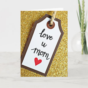 Liebe Mama Geschenk-Anhänger Karte