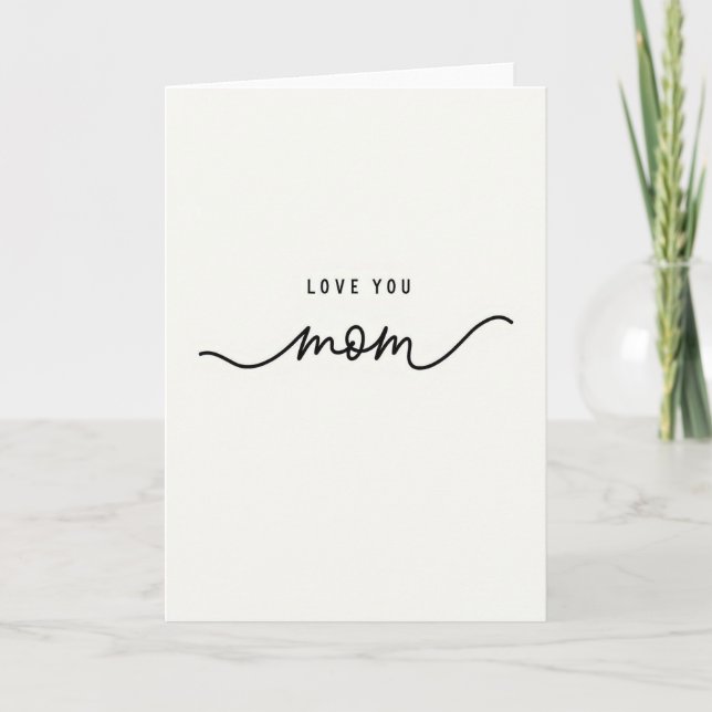 Liebe Mama Grußkarte Karte (Vorderseite)