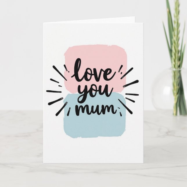 Liebe Mama Grußkarte Karte (Vorderseite)