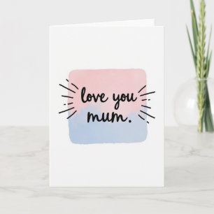 Liebe Mama Grußkarte Karte