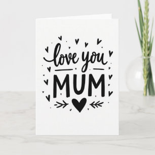 Liebe Mama Grußkarte Karte