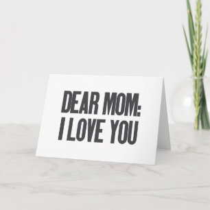 Liebe Mama I Liebe Sie Dankeskarte