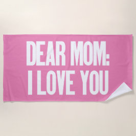 Liebe Mama I Liebe Sie Strandtuch