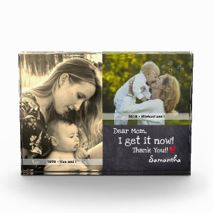 "Liebe Mama, ich verstehe es jetzt, danke" - Perso Fotoblock