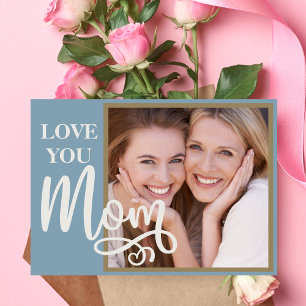 Liebe Mama, individuelles Foto und Text Feiertagskarte