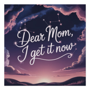 Liebe Mama, jetzt verstehe ich Poster