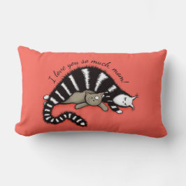 Liebe Mama Kätzchen Mutter Kind Lendenkissen