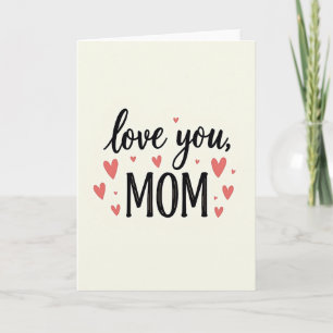 Liebe Mama Kunst Design Karte