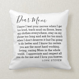 Liebe Mama Liebe Brief von Son Personalisiert Kissen