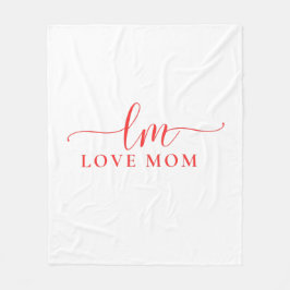 Liebe Mama Moderne Typografie Fleecedecke