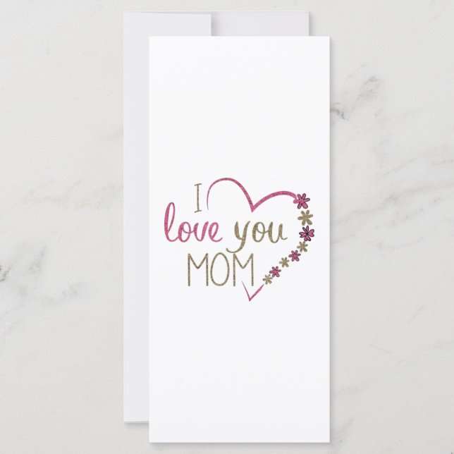Liebe Mama Mütter Tag Herz (Vorderseite)