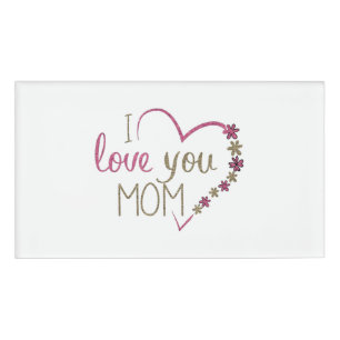 Liebe Mama Mütter Tag Herz Namenschild