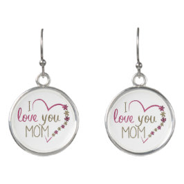 Liebe Mama Mütter Tag Herz Ohrringe