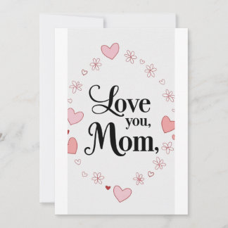 Liebe Mama, Muttertagskarte Einladung