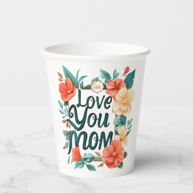 Liebe, Mama Pappbecher (Vorderseite)