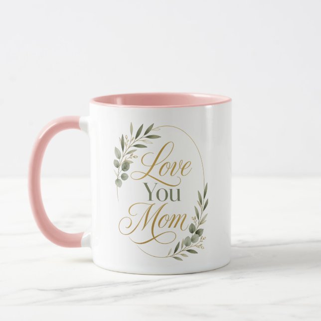 Liebe Mama Personalisierte Botanik Tasse (Links)
