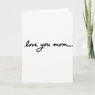 Liebe Mama Pinselstrich-Karte Karte