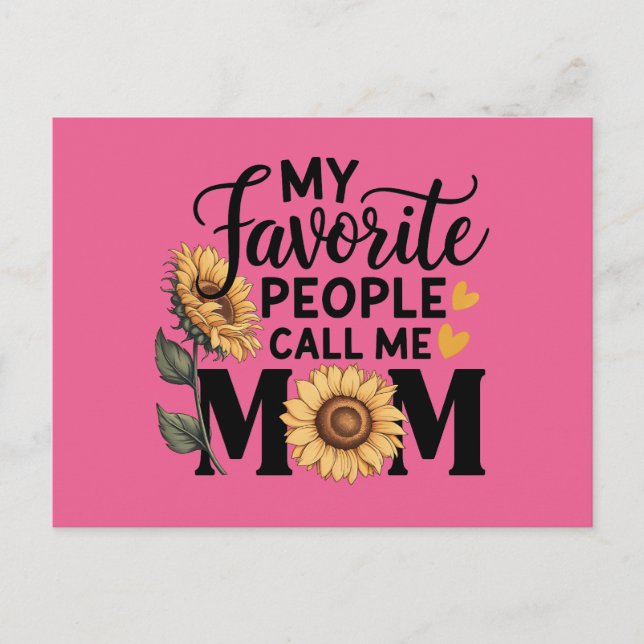 Liebe Mama Postkarte (Vorderseite)