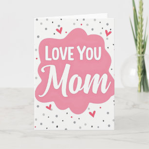 Liebe Mama Rosa Wolkenkarte Karte