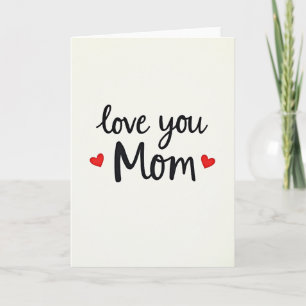 Liebe Mama Skript-Kunstkarte Karte