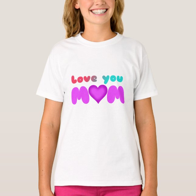 Liebe Mama T-Shirt (Vorderseite)