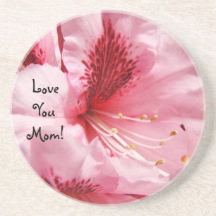 Liebe Mama! Trinkuntersetzer Sandstein Floral Untersetzer