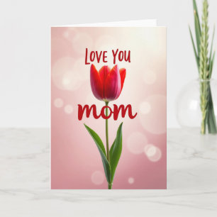 Liebe Mama Tulpenkarte Karte