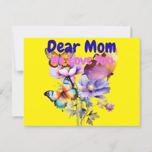 Liebe Mama, Wir Liebe Sie Postkarte