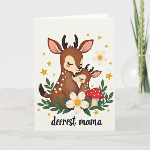 Liebe Mama Woodland Liebeskarte Karte