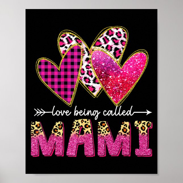 Liebe, Mami Oma Valentinstag Muttertag genannt zu  Poster (Vorne)