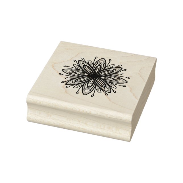 Liebe Mandala Floral Gummistempel (Stempel)
