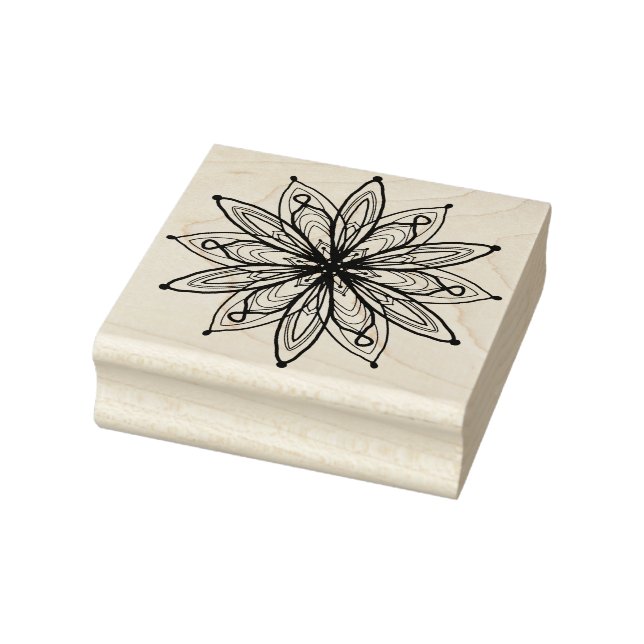 Liebe Mandala Floral Gummistempel (Stempel)