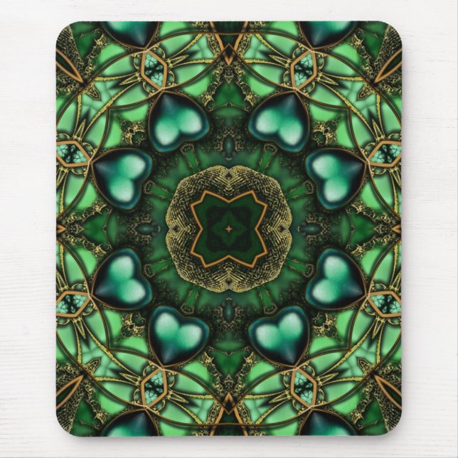 Liebe Mandala Fractalscopes Mousepad (Vorne)