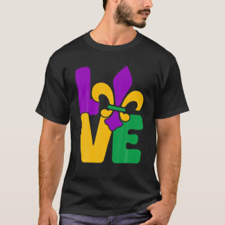Liebe Mardi Gras 2022 Parade Party Masquerade New  T-Shirt