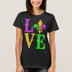 LIEBE Mardi Gras Fleur De Lys T-Shirt