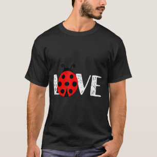 Liebe Marienkäfer Süßes Insekt Herzallerliebste Fr T-Shirt